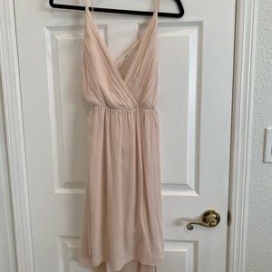 ALICE + OLIVIA pale pink goddess dress!